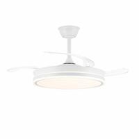 Loftsventilator CristalRecord EVO RETRAC Gennemsigtig 72 W