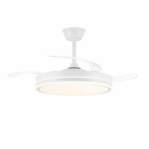 Loftsventilator CristalRecord EVO RETRAC Gennemsigtig 72 W