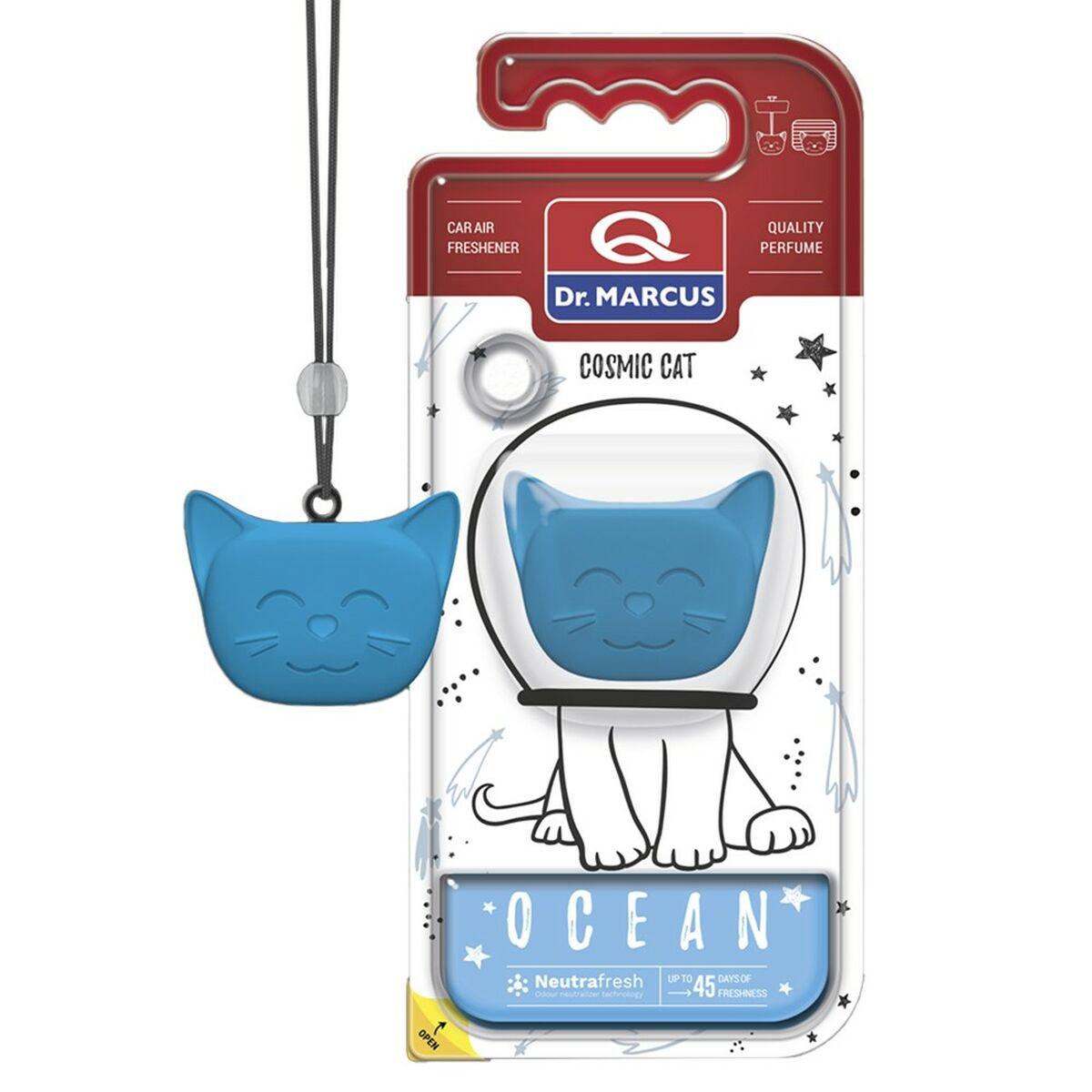 Dr Marcus Cosmic Cat Ocean - luftfrisker til bilen med halskæde