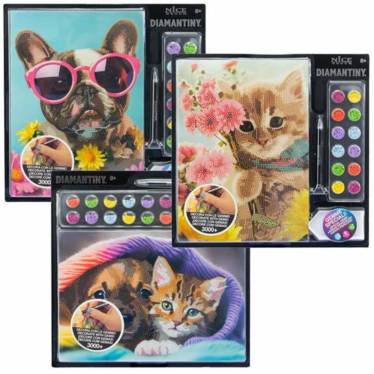 Lærerigt spil - diamantmaling sæt 32 × 32 × 2,4 cm