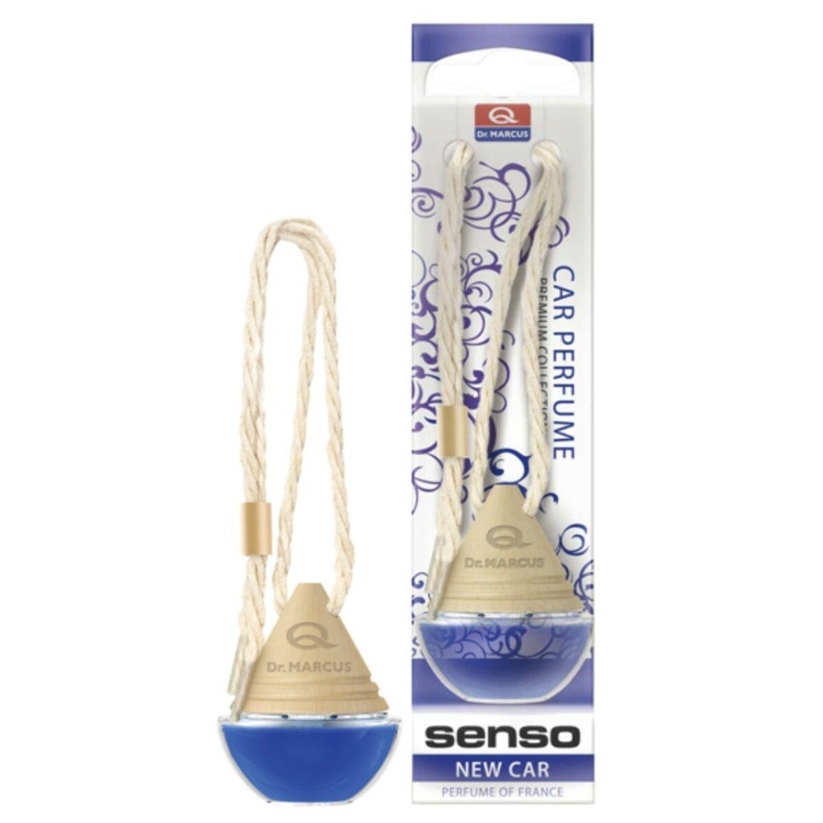 Dr Marcus Senso luftfrisker til bil - New Car, 50 ml, træ/halskæde