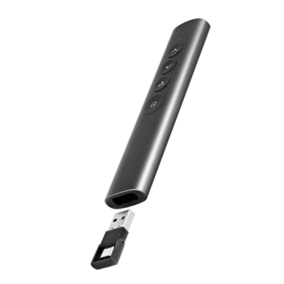 T'NB fjernbetjening til præsentation - grå, genopladelig