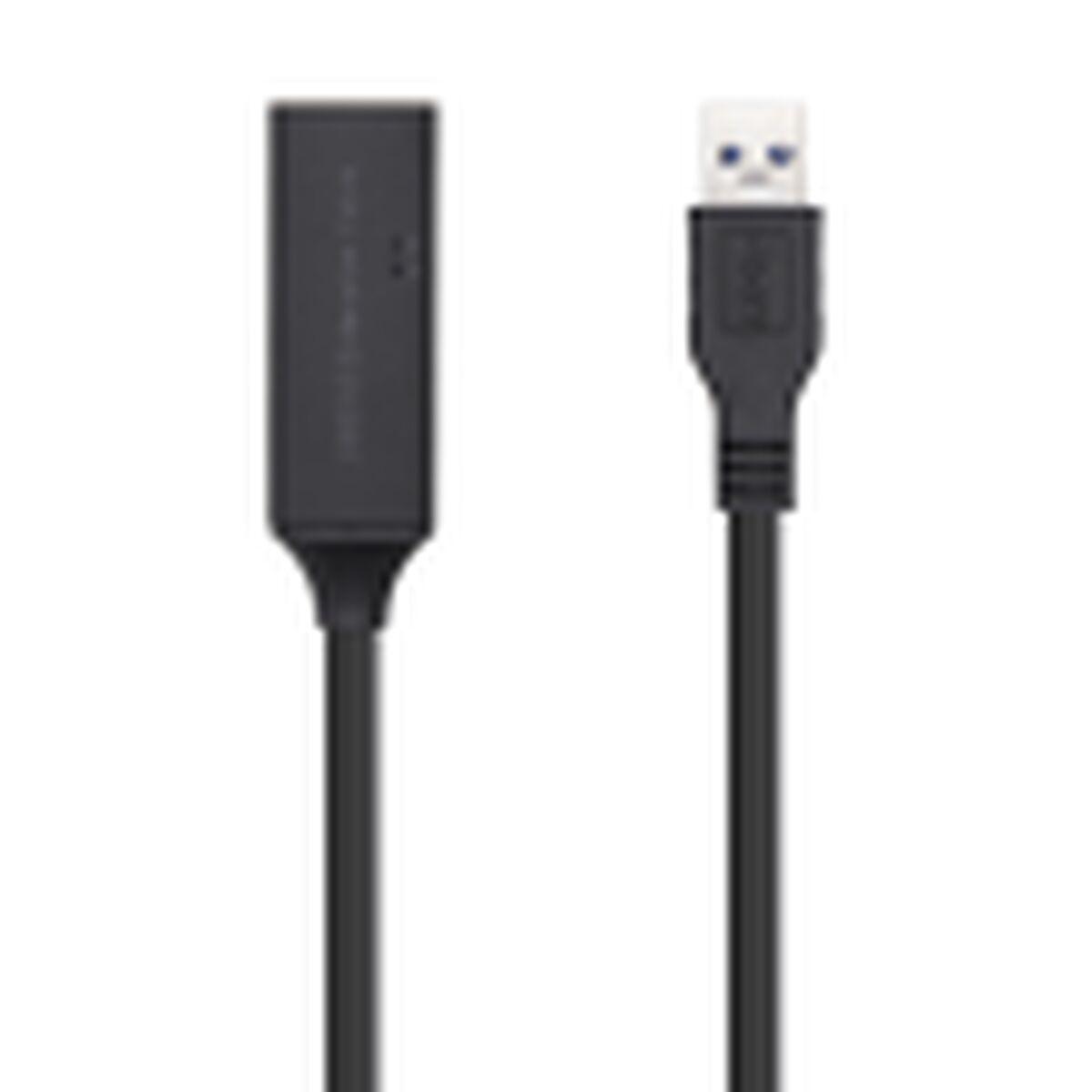 USB-C-kabel Aisens Sort 15 m USB 3.0 (1 enheder)