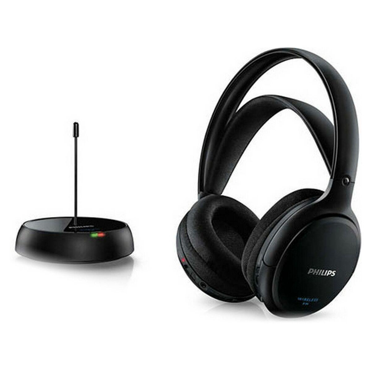 Hovedtelefoner med mikrofon Philips SHC5200/10 Sort Trådløst