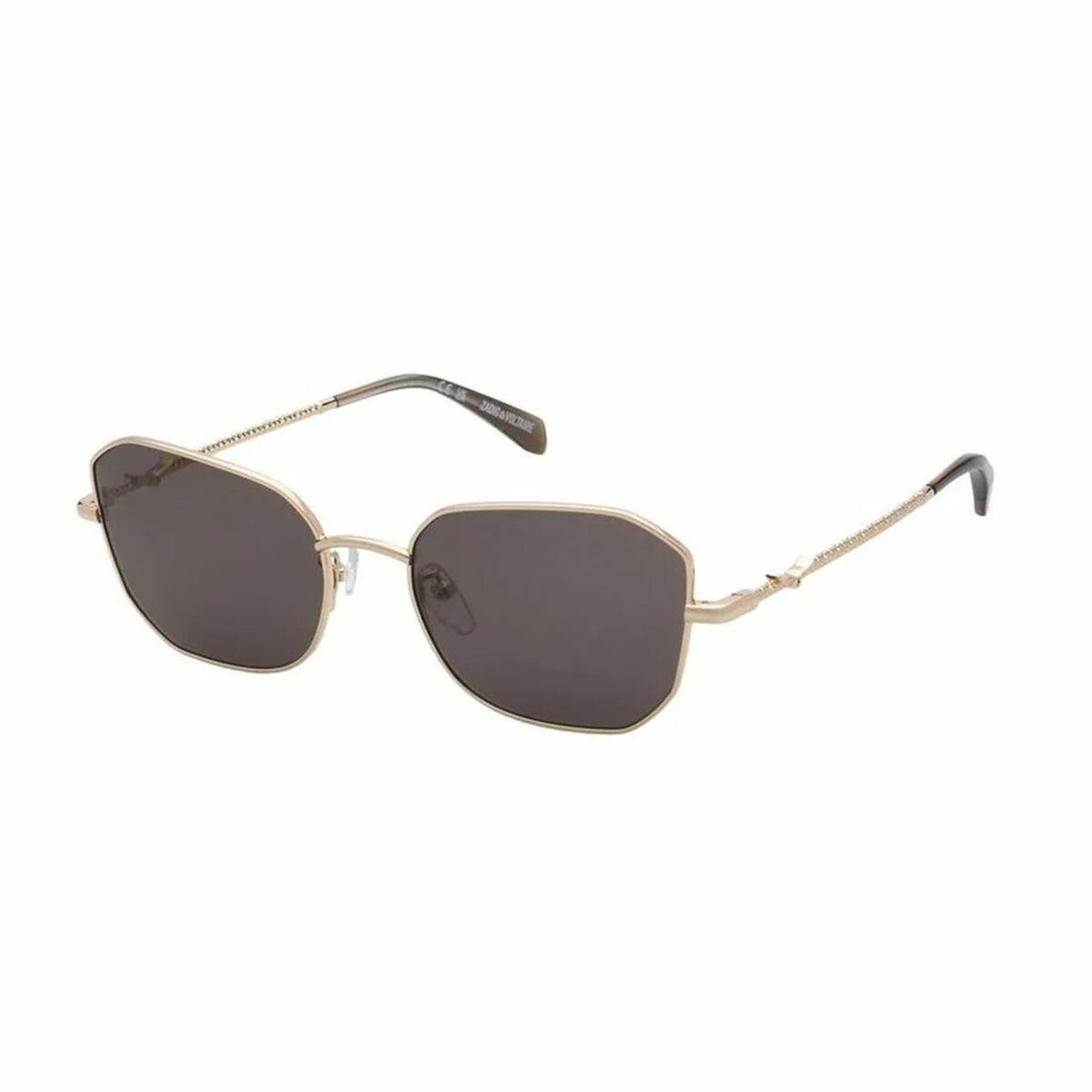 Zadig & Voltaire damesolbriller SZV405-5508FC, Ø 55 mm - brun/guld