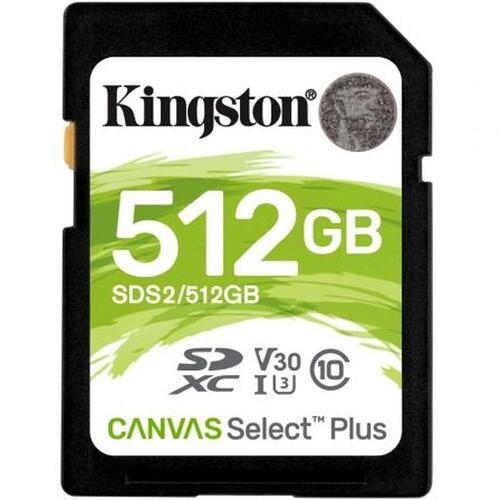 SDXC-hukommelseskort Kingston Canvas Select Plus 512 GB