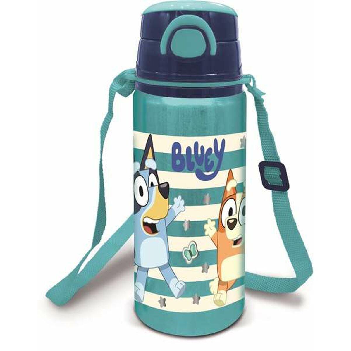 Bluey vandflaske i aluminium - 730 ml med rem