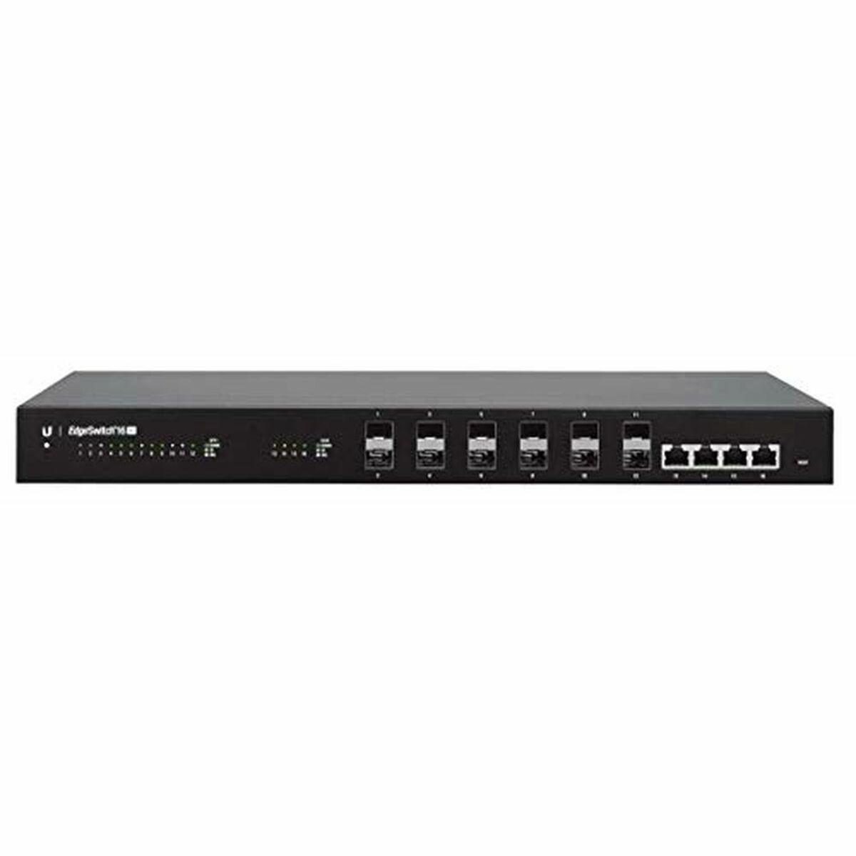 Switch til netværket med kontaktskab UBIQUITI ES-16-XG EDGE Gigabit Ethernet Sort