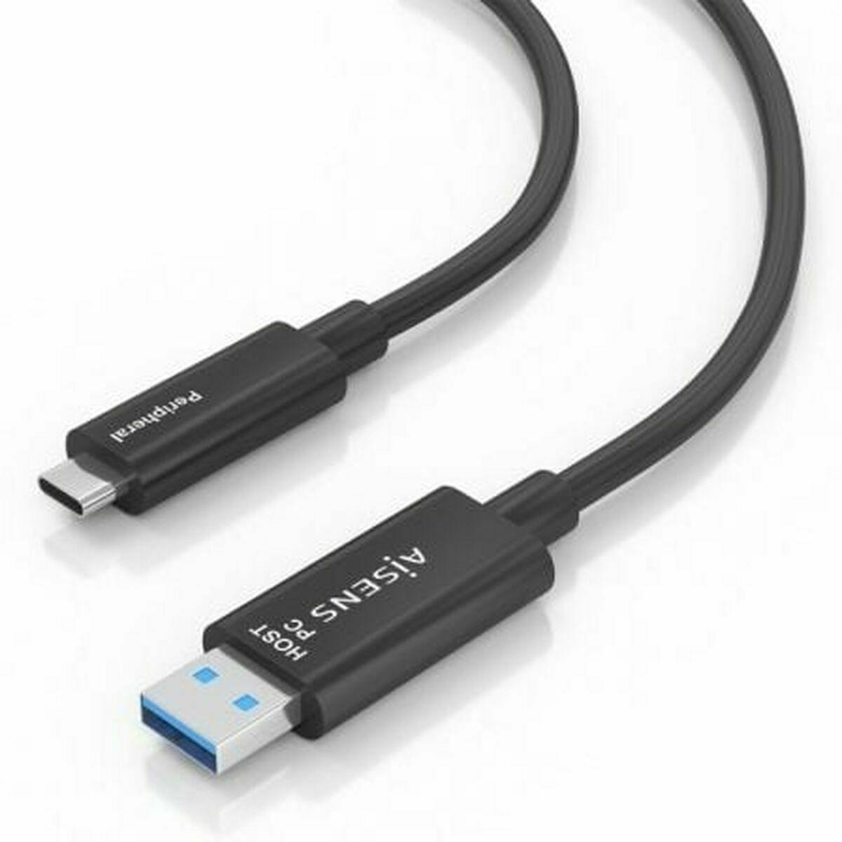 USB-kabel Aisens A157-0925 Sort 15 m