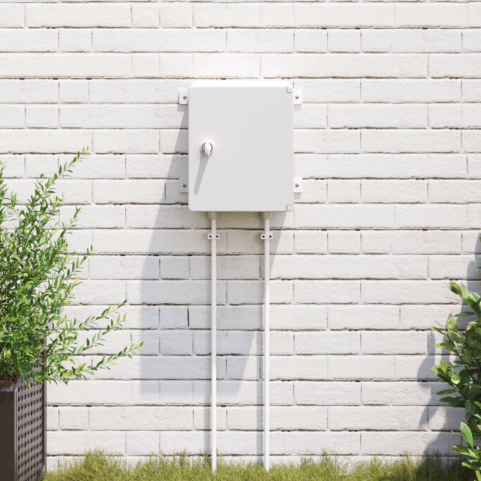 Kontrolskab IP65 Vandtæt Grå 25x13x30 cm ABS Plast