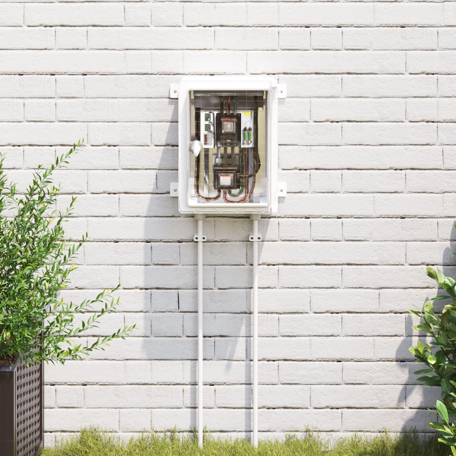 Kontrolskab IP65 Vandtæt Grå 25x13x33 cm ABS Plast