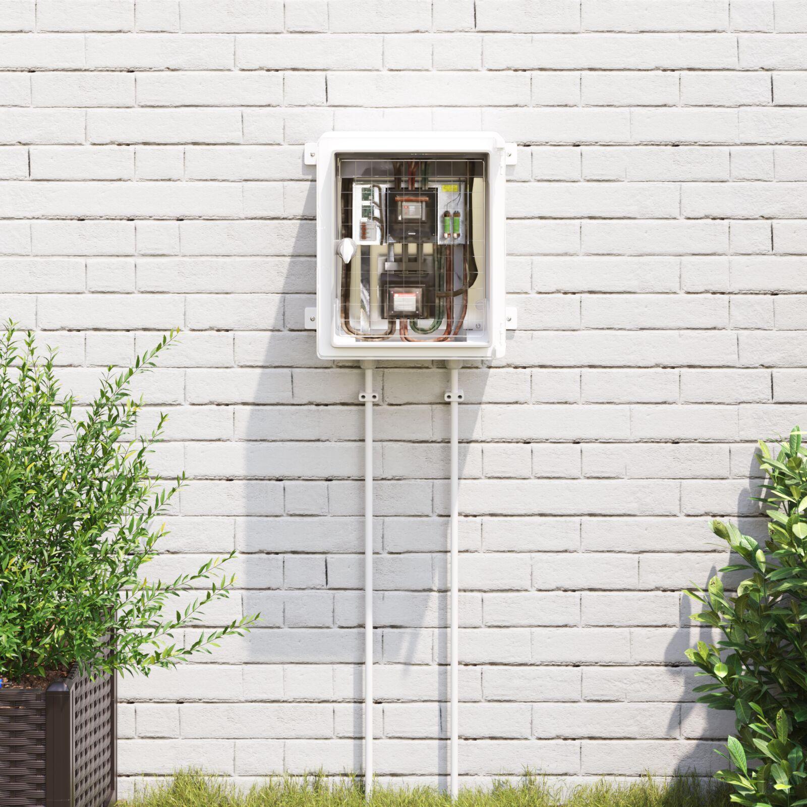 Kontrolskab IP65 Vandtæt Grå 30x16,5x35 cm ABS Plastik