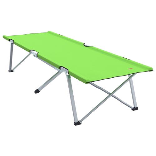 Sammenfoldelig Camping Seng Mørkegrøn Metal, stof Enkelt
