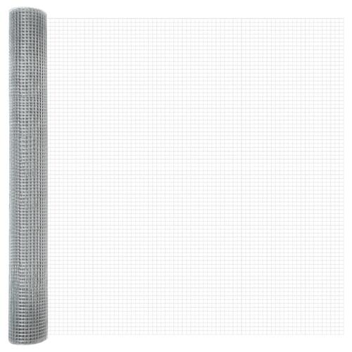 Svejset gitterhegn 1,2x10 m galvaniseret stål