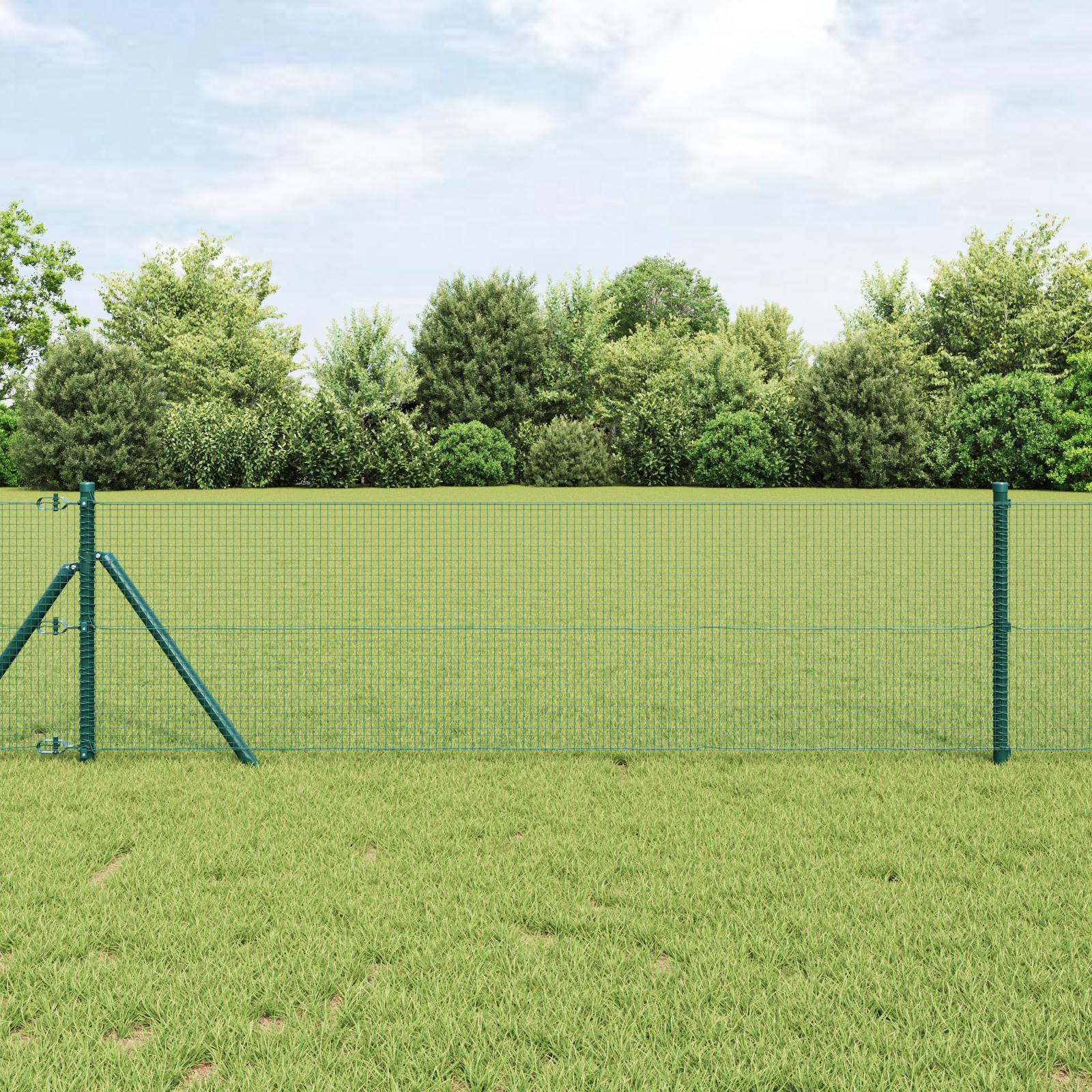 Welded Wire Fence Grøn 0.8x10 m Stål