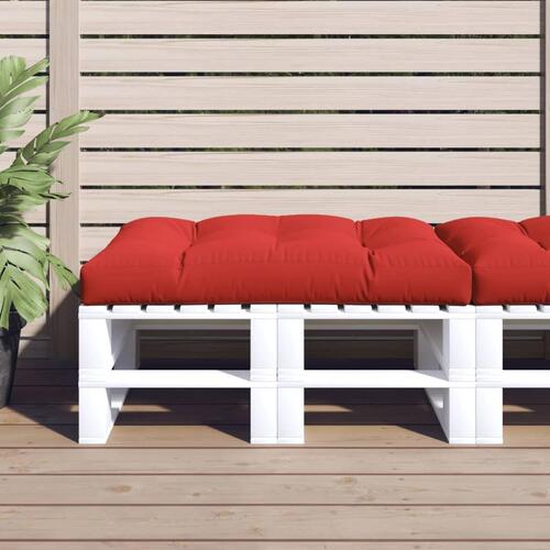 Pallehynde 120x80x12 cm stof rød