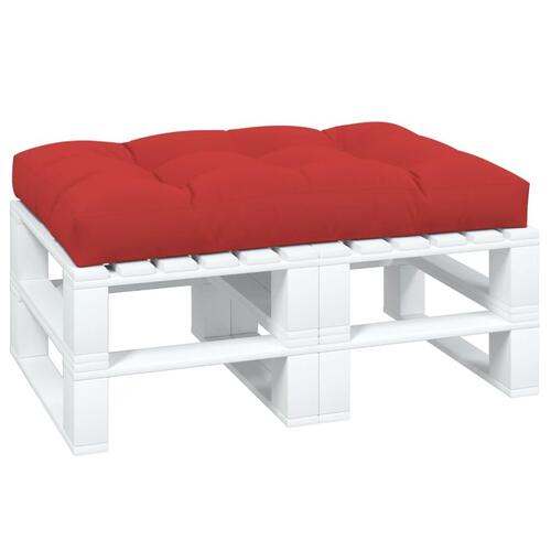 Pallehynde 120x80x12 cm stof rød