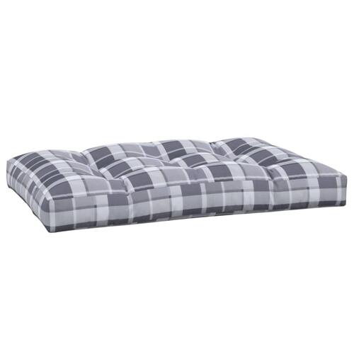 Pallehynde 120x80x12 cm stof gråternet