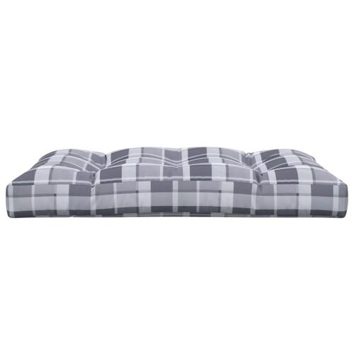 Pallehynde 120x80x12 cm stof gråternet