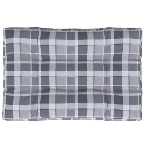 Pallehynde 120x80x12 cm stof gråternet