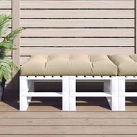 Pallehynde 120x80x12 cm stof beige