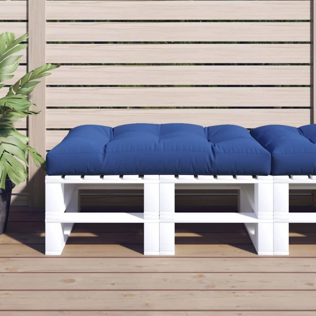 Pallehynde 120x80x12 cm stof kongeblå