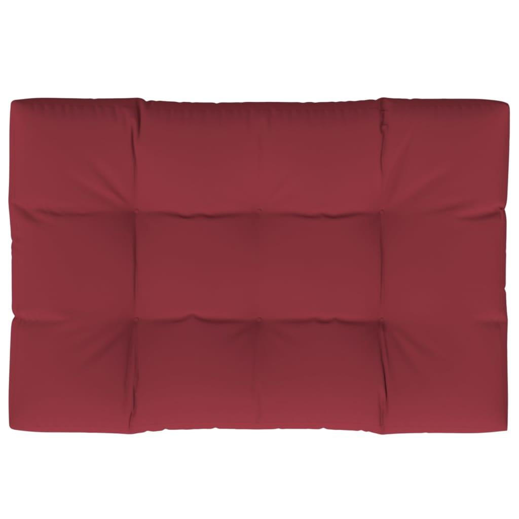 Pallehynde 120x80x12 cm stof vinrød