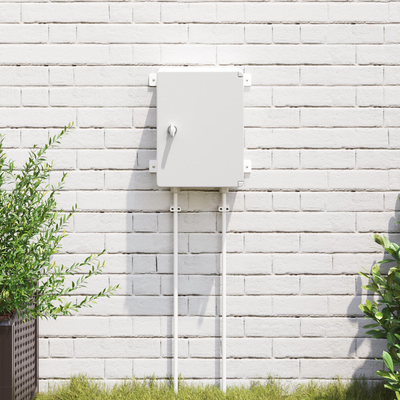 Kontrolskab IP65 Vandtæt Grå 25x13x33 cm ABS Plastik