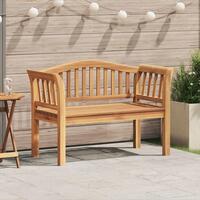 Havebænk 120x53.5x85 cm Solid Teak