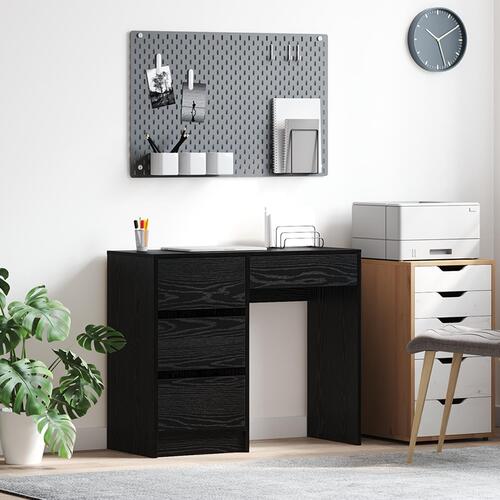 Sort Egetræ Skrivebord Sort egetræ Spånplade, laminat Kompakt