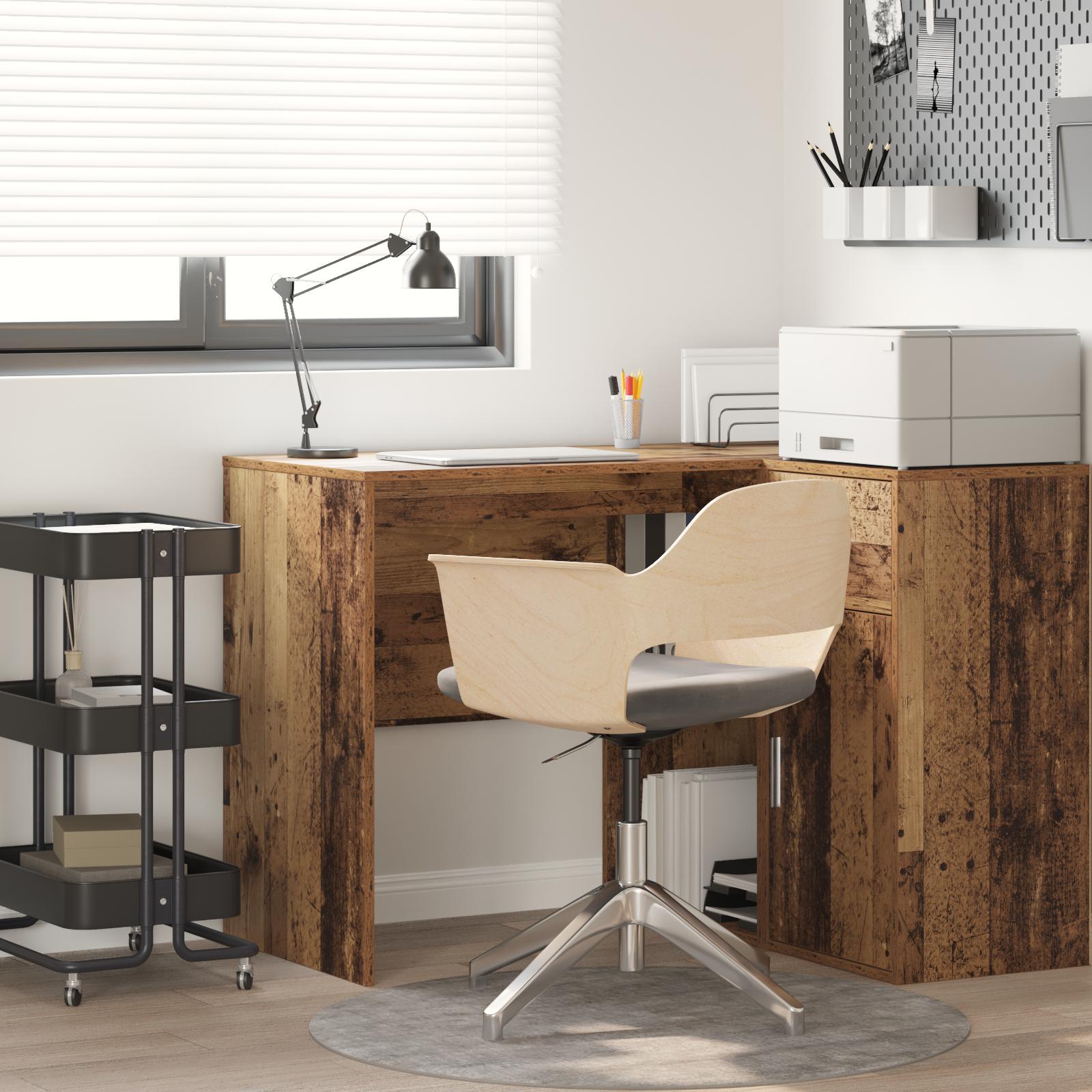 Bord med hylde Gammelt træ 102 x 50 x 75 cm Konstrueret træ