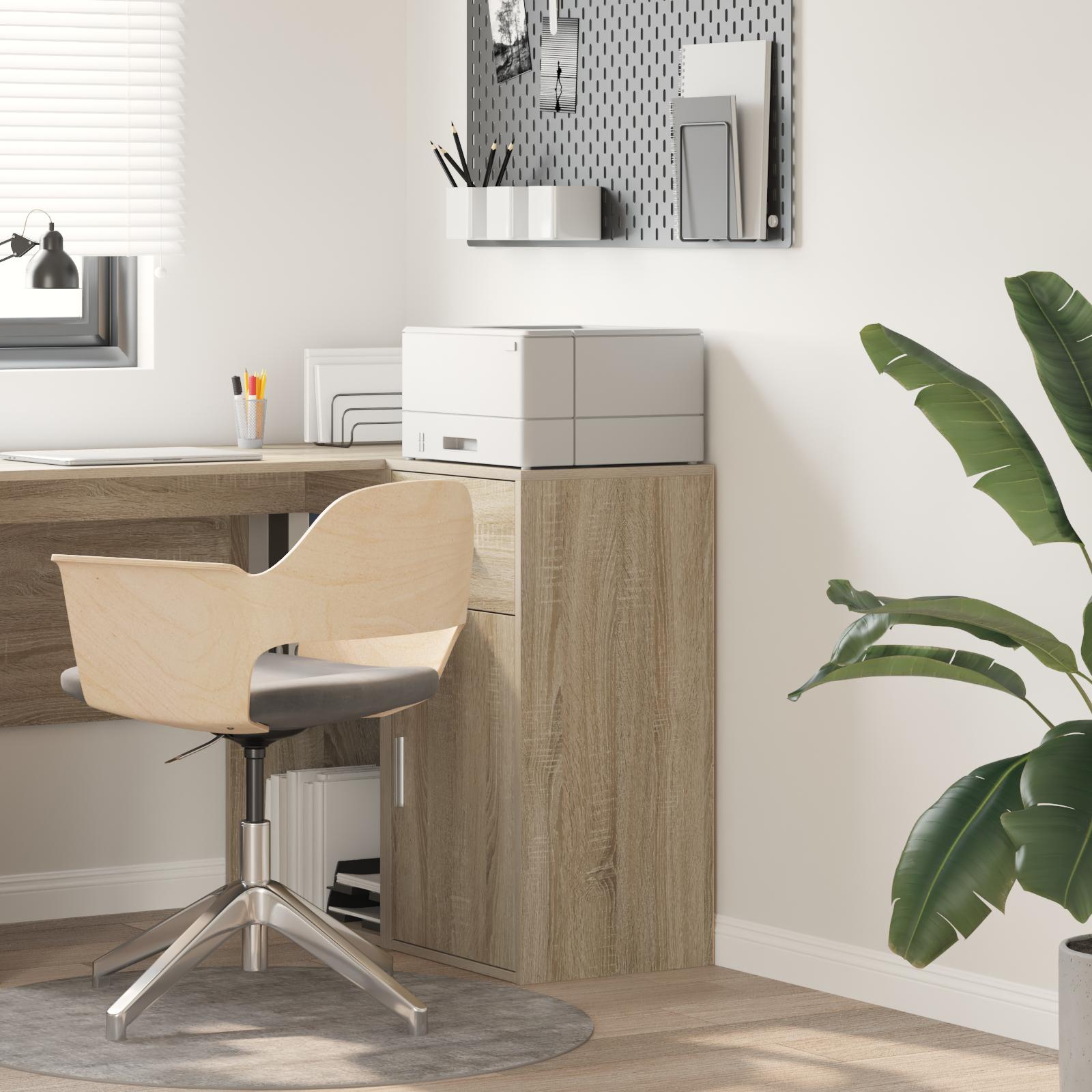 Sidebord Sonoma-eg 38 x 34,5 x 75 cm Konstrueret træ billede