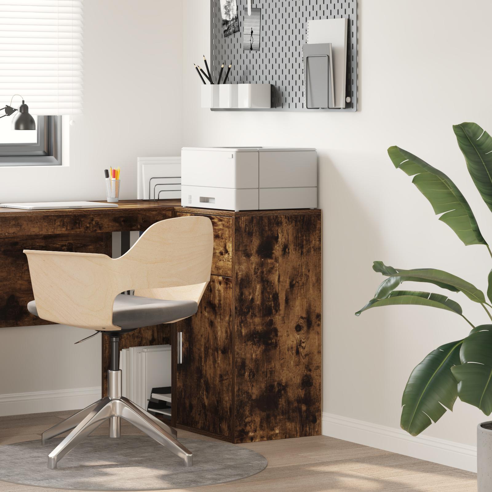 Røget Eg Opbevaringsskab Røget eg Konstrueret træ med røget eg-finish