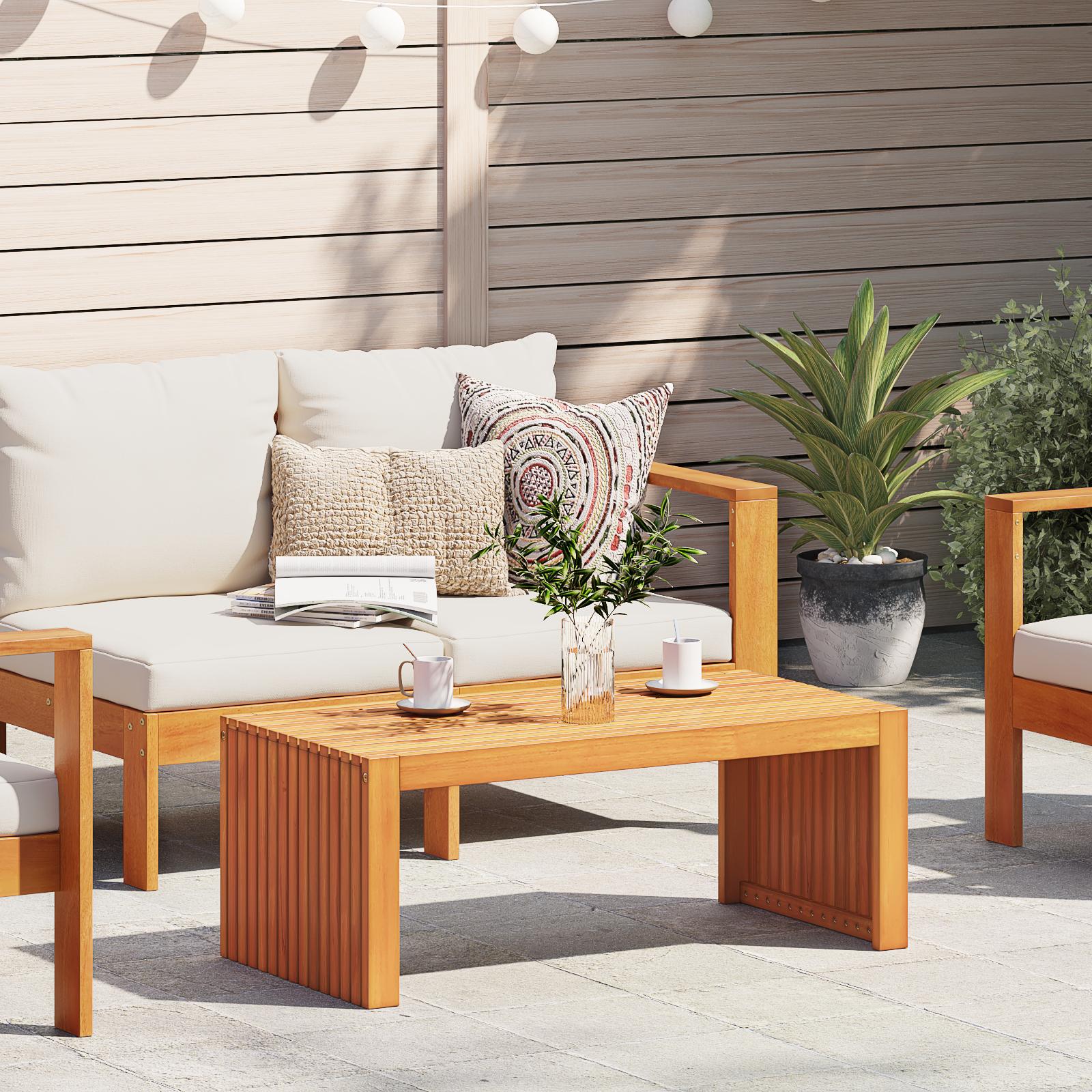 Have Sofabord 90x45x35 cm Massivt Træ Akacietræ