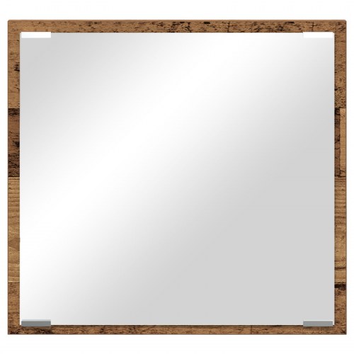 LED badeværelsesspejl Gammel træ 40x8.5x37 cm Ingeniørtræ