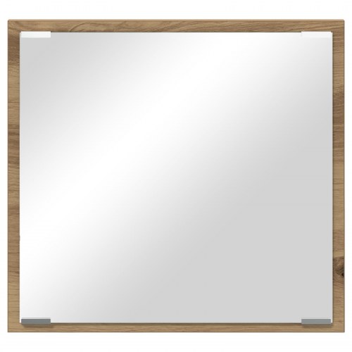 LED badeværelsesspejl Artisan egetræ 40x8.5x37 cm konstrueret træ