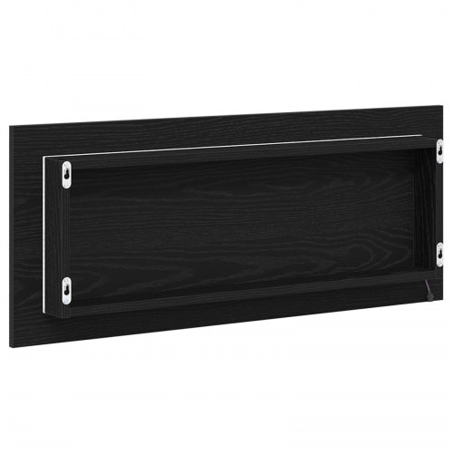 Badespejl Sort egetræ Glas, MDF Stort Spejl Badespejl