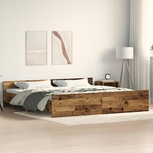 Sengestel Gammet Træ 200x200 cm Ingeniørtræ