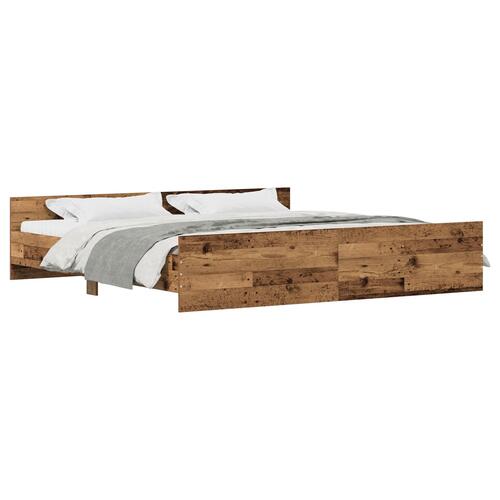 Sengestel Gammet Træ 200x200 cm Ingeniørtræ