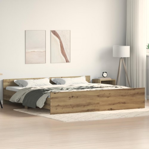 Sengramme Artisan Eg 200x200 cm Konstrueret Træ