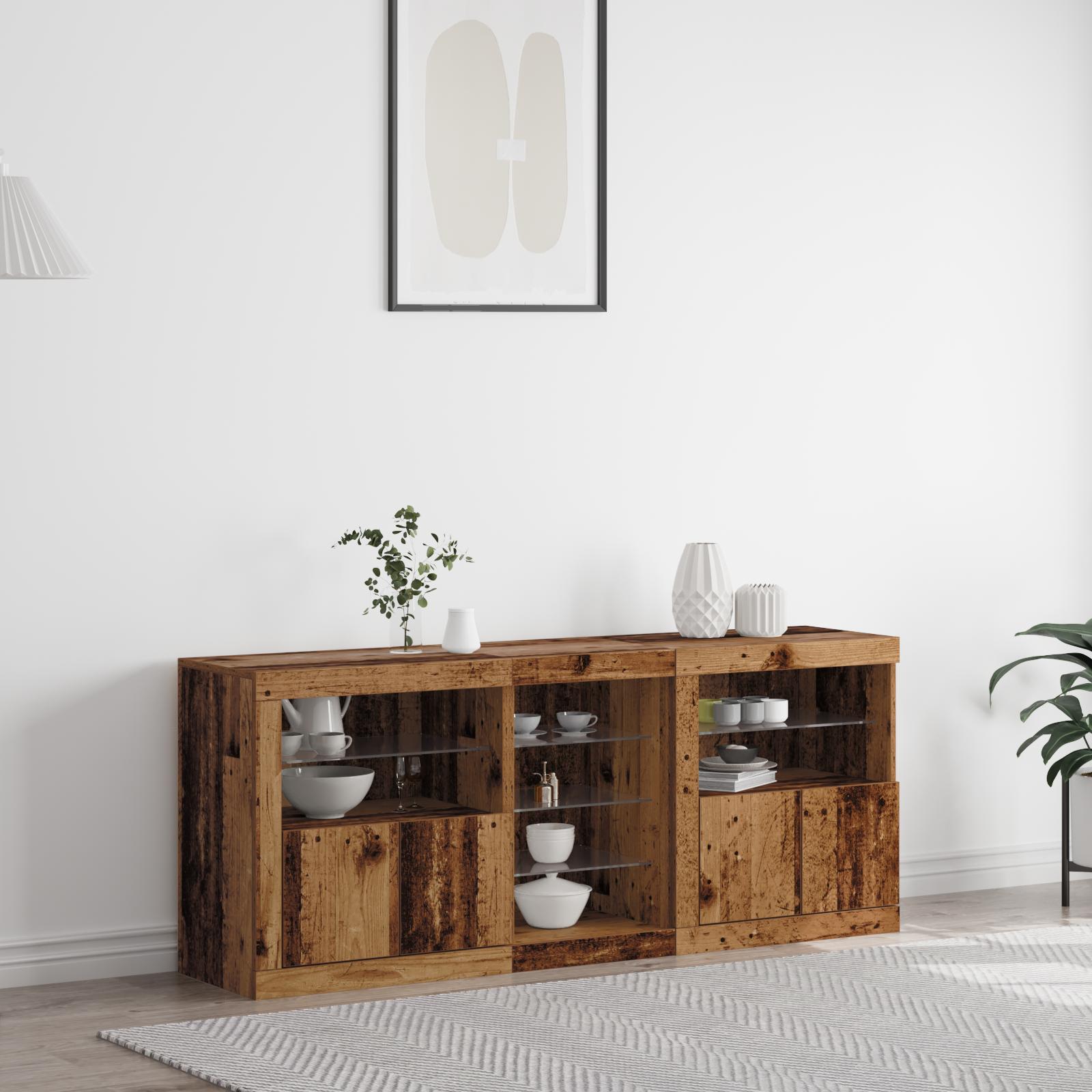 Sidebord Gammelt træ 162 x 37 x 67 cm Konstrueret træ billede