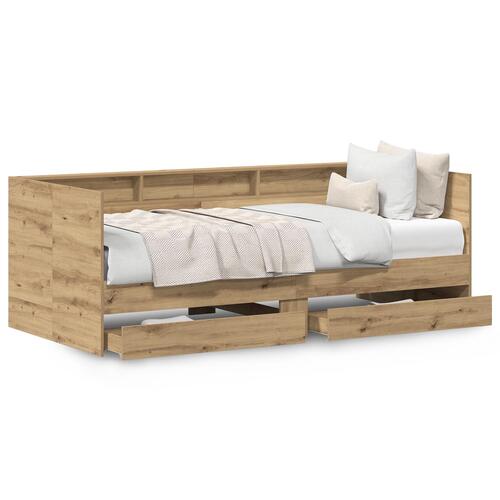 Daybed i Håndlavet Eg Håndlavet eg Konstrueret træ 100 x 200 cm