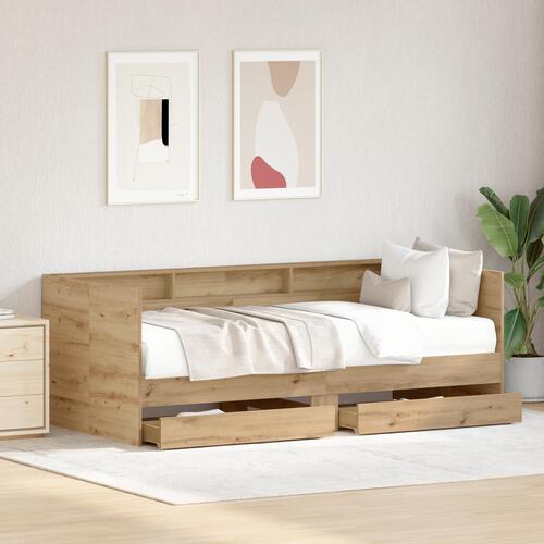 Daybed i Håndlavet Eg Håndlavet eg Konstrueret træ 100 x 200 cm