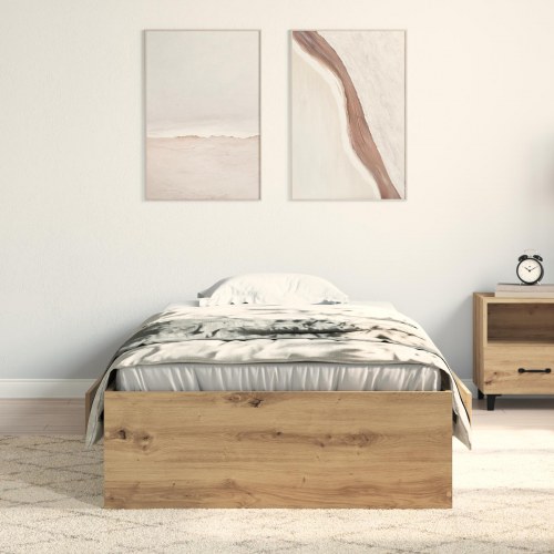 Sengramme Artisan Eg 90x200 cm Konstrueret Træ