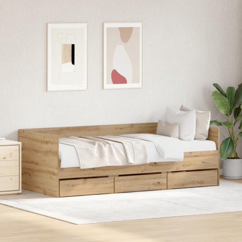Sengebænk Artisan Eg Konstrueret træ 90 x 200 cm Holdbar