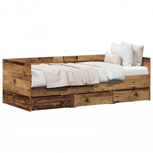 Daybed Gammelt træ Konstrueret træ 90 x 190 cm Stærk Daybed