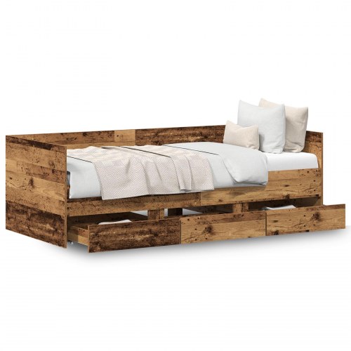Daybed Gammelt træ Konstrueret træ 90 x 190 cm Stærk Daybed