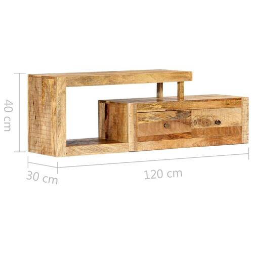 Tv-skab 120x30x40 cm ru mangotræ