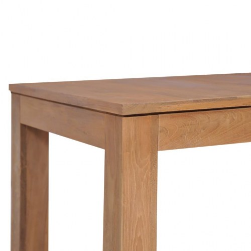 Spisebord 140x70x76 cm massivt teaktræ naturlig finish