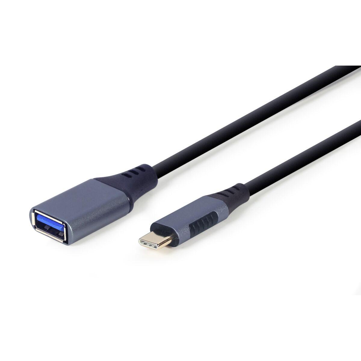 GEMBIRD USB-A til USB-C OTG-kabel (hun til han) - Grå billede